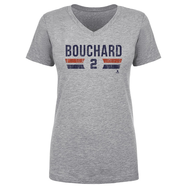 Evan Bouchard Women's V-Neck T-Shirt | 500 LEVEL
