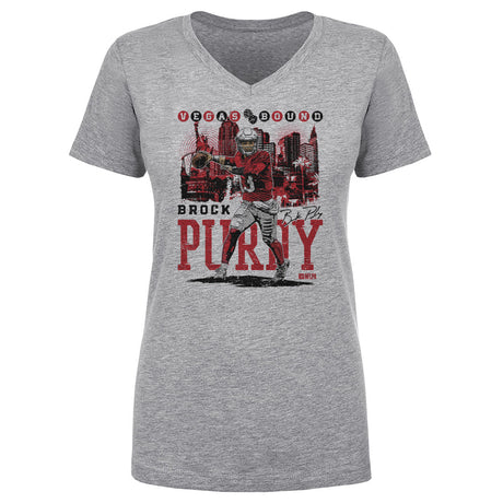 Brock Purdy Women's V-Neck T-Shirt | 500 LEVEL