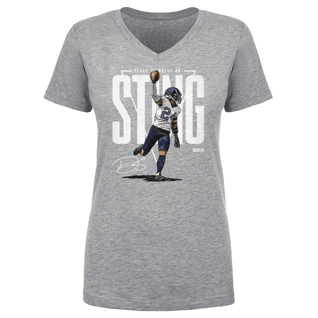 Derek Stingley Jr. Women's V-Neck T-Shirt | 500 LEVEL