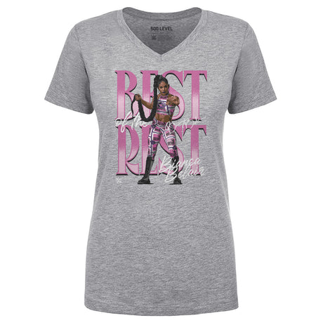 Bianca Belair Women's V-Neck T-Shirt | 500 LEVEL