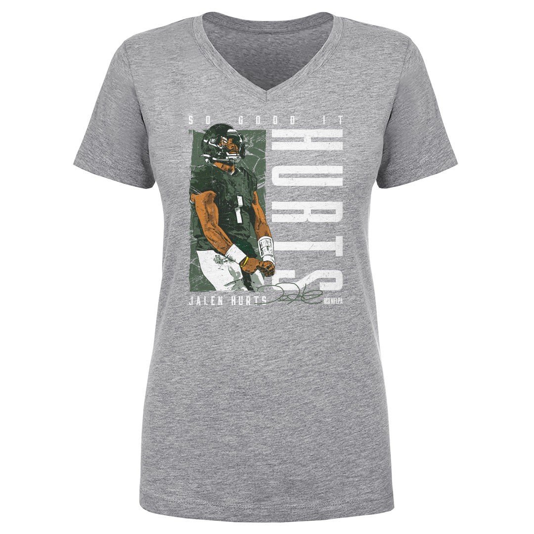 Jalen Hurts Women's V-Neck T-Shirt | 500 LEVEL