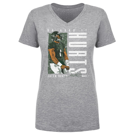 Jalen Hurts Women's V-Neck T-Shirt | 500 LEVEL