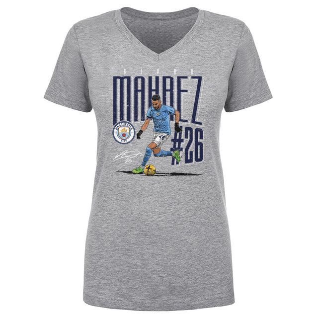 Riyad Mahrez Women's V-Neck T-Shirt | 500 LEVEL
