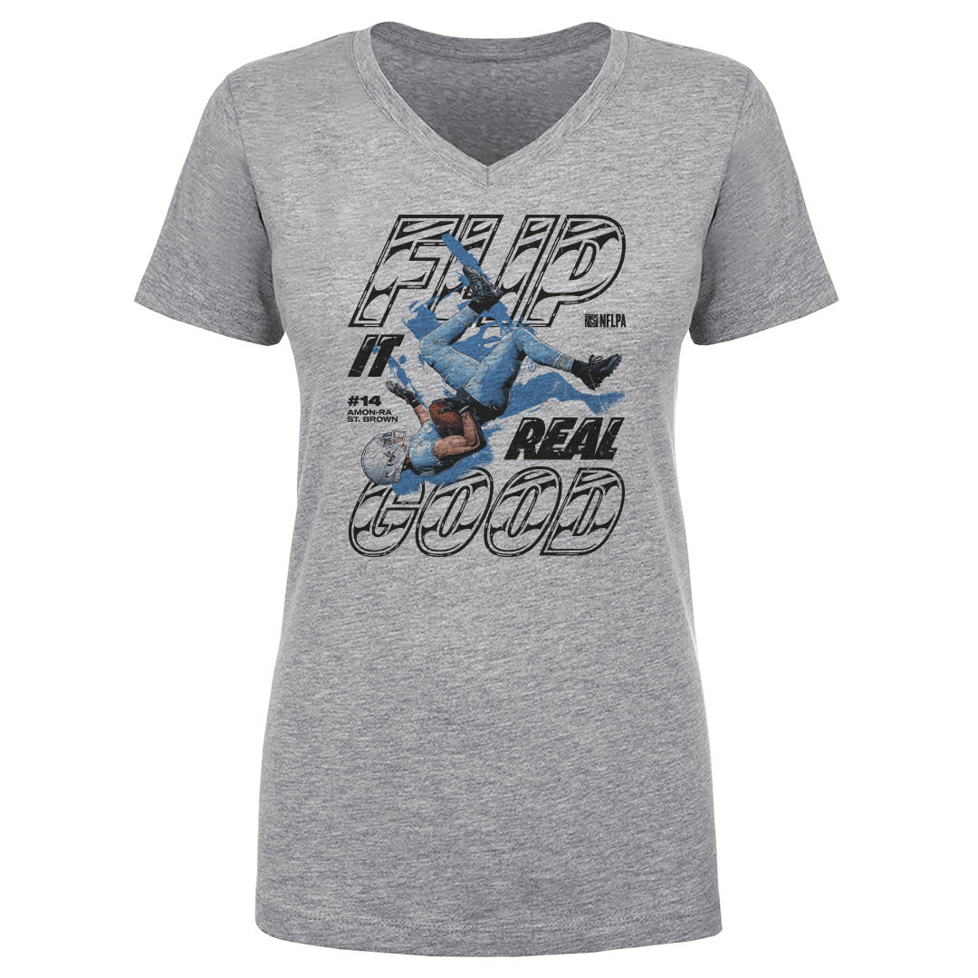Amon-Ra St. Brown Women's V-Neck T-Shirt | 500 LEVEL