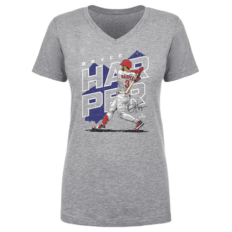 Bryce Harper Women's V-Neck T-Shirt | 500 LEVEL