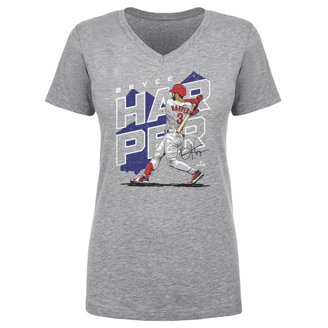 Bryce Harper Women's V-Neck T-Shirt | 500 LEVEL