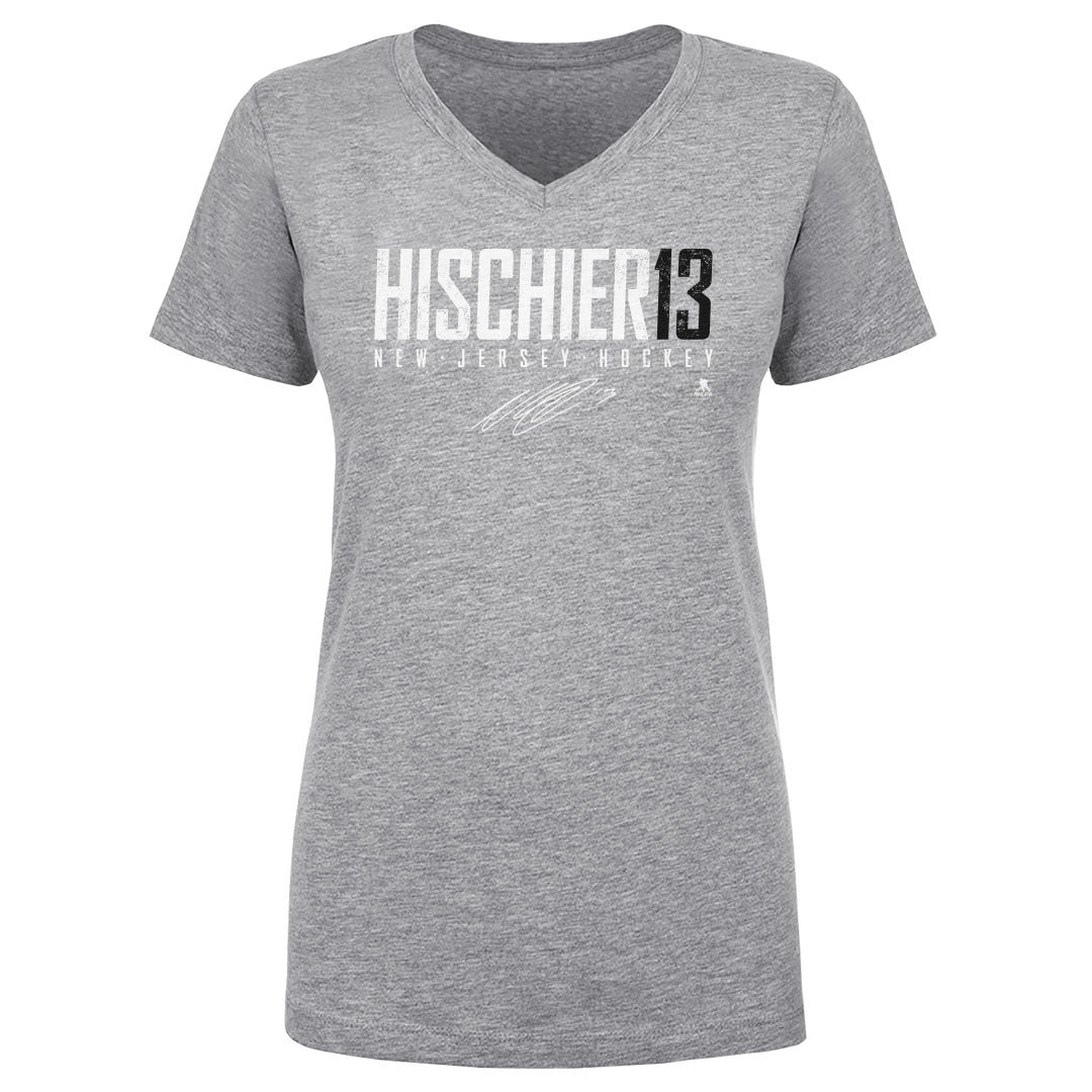 Nico Hischier Women's V-Neck T-Shirt | 500 LEVEL