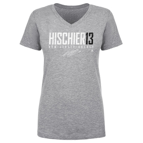 Nico Hischier Women's V-Neck T-Shirt | 500 LEVEL