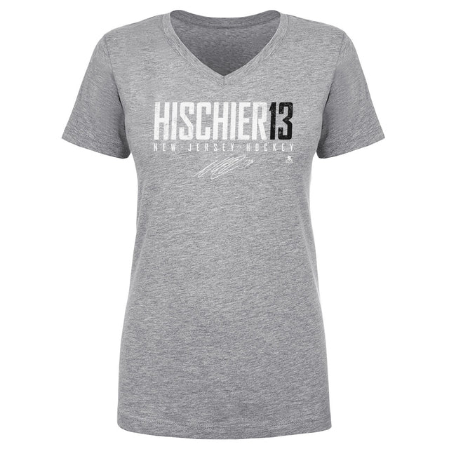 Nico Hischier Women's V-Neck T-Shirt | 500 LEVEL