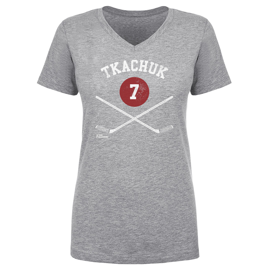 Keith Tkachuk Women's V-Neck T-Shirt | 500 LEVEL