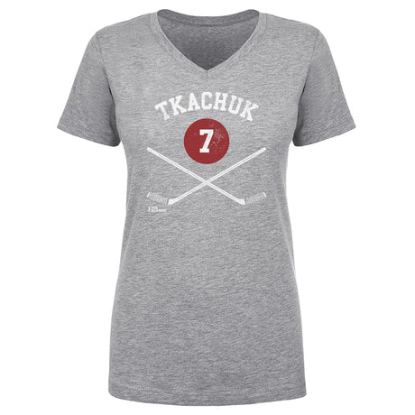 Keith Tkachuk Women's V-Neck T-Shirt | 500 LEVEL