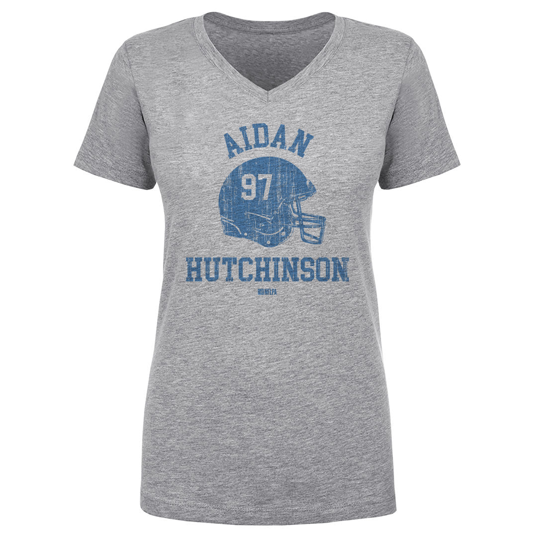 Aidan Hutchinson Women's V-Neck T-Shirt | 500 LEVEL