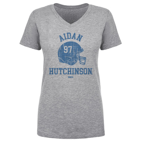 Aidan Hutchinson Women's V-Neck T-Shirt | 500 LEVEL