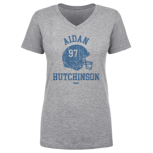 Aidan Hutchinson Women's V-Neck T-Shirt | 500 LEVEL