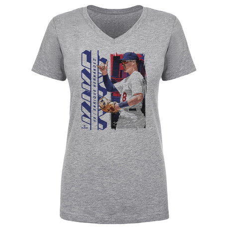 Enrique Hernandez Women's V-Neck T-Shirt | 500 LEVEL