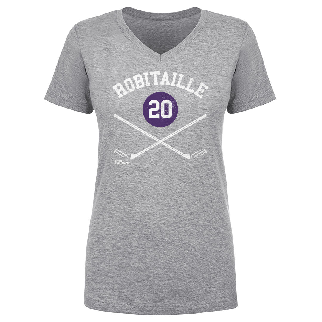 Luc Robitaille Women's V-Neck T-Shirt | 500 LEVEL