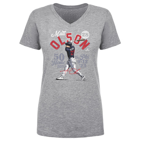 Matt Olson Women's V-Neck T-Shirt | 500 LEVEL