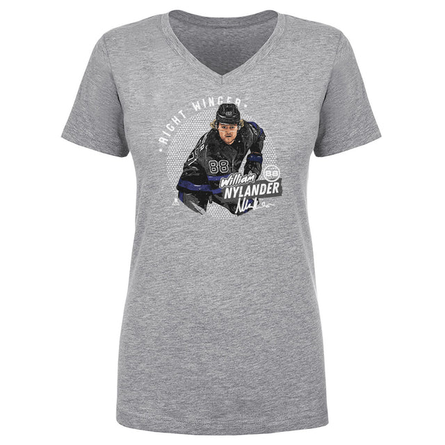 William Nylander Women's V-Neck T-Shirt | 500 LEVEL