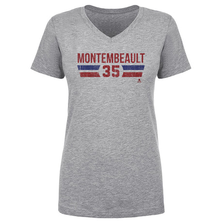 Sam Montembeault Women's V-Neck T-Shirt | 500 LEVEL