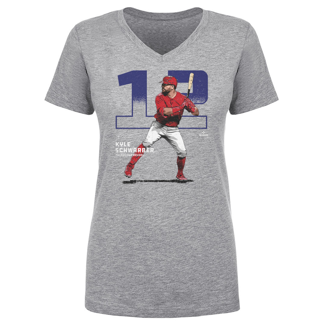 Kyle Schwarber Women's V-Neck T-Shirt | 500 LEVEL