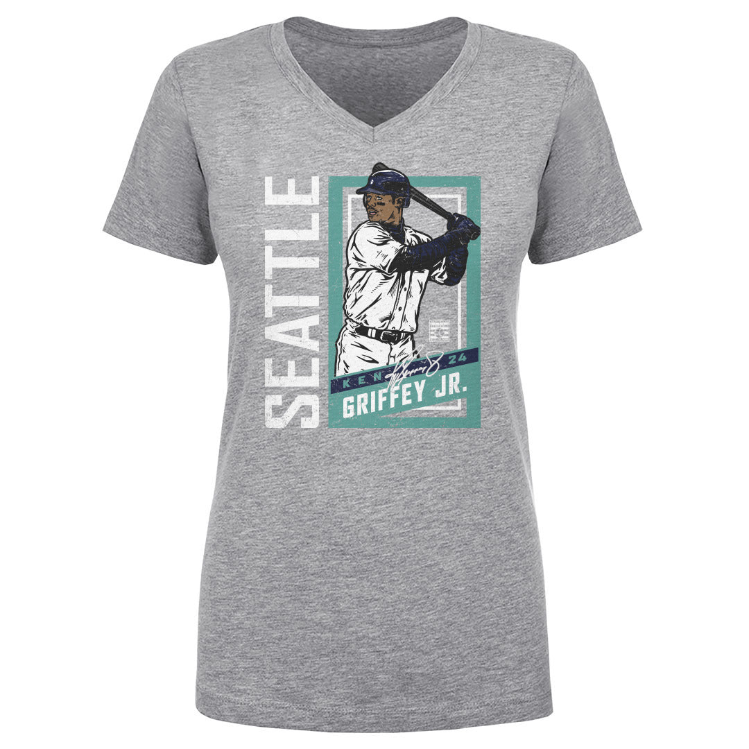 Ken Griffey Jr. Women's V-Neck T-Shirt | 500 LEVEL