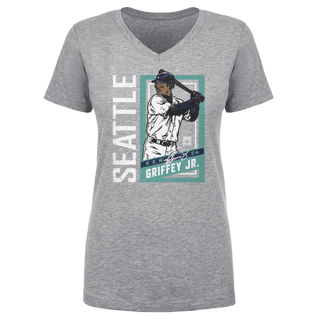 Ken Griffey Jr. Women's V-Neck T-Shirt | 500 LEVEL