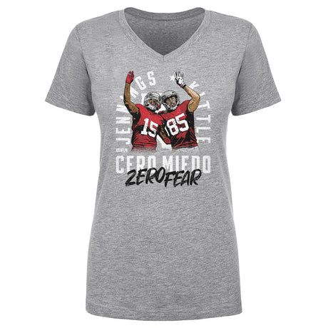 Jauan Jennings Women's V-Neck T-Shirt | 500 LEVEL