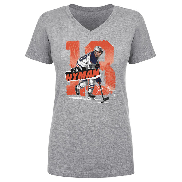Zach Hyman Women's V-Neck T-Shirt | 500 LEVEL