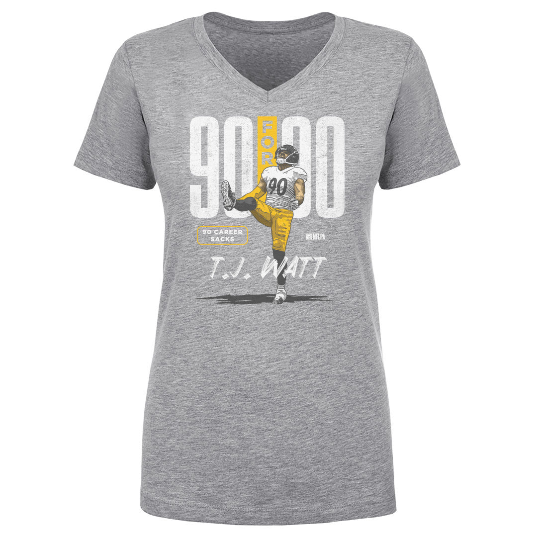 T.J. Watt Women's V-Neck T-Shirt | 500 LEVEL