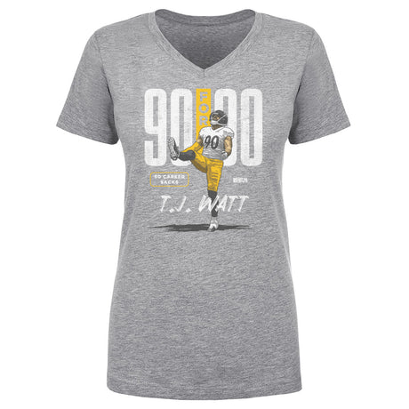 T.J. Watt Women's V-Neck T-Shirt | 500 LEVEL