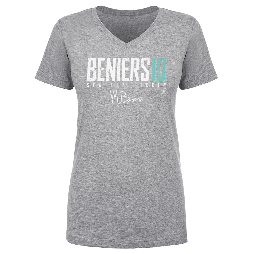 Matty Beniers Women&#39;s V-Neck T-Shirt | 500 LEVEL