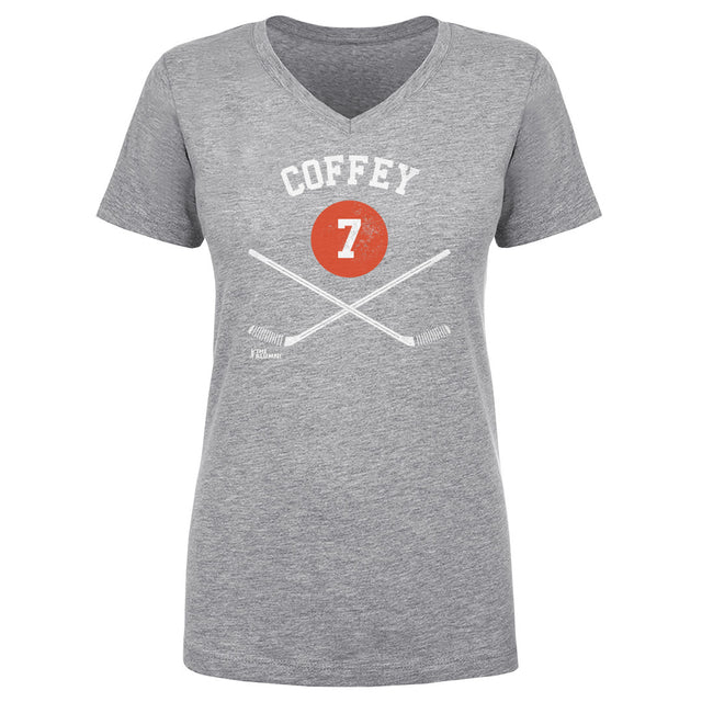 Paul Coffey Women's V-Neck T-Shirt | 500 LEVEL