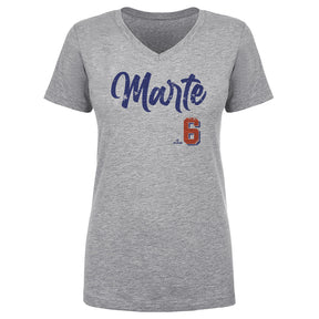 Starling Marte Women's V-Neck T-Shirt | 500 LEVEL
