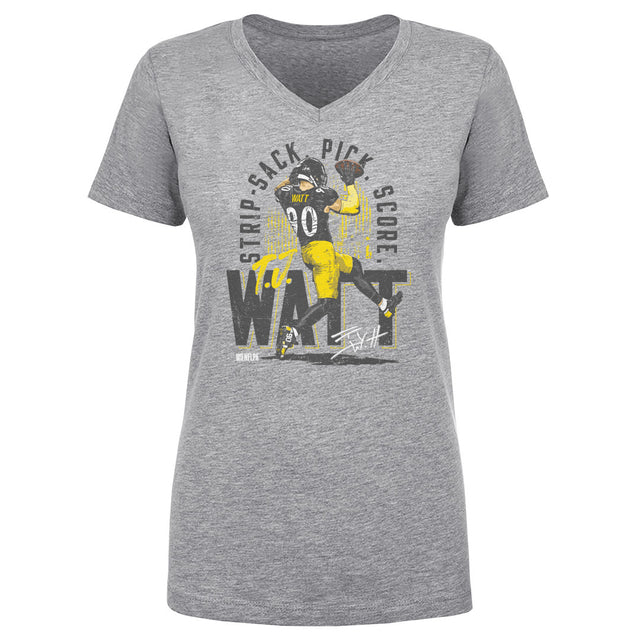 T.J. Watt Women's V-Neck T-Shirt | 500 LEVEL