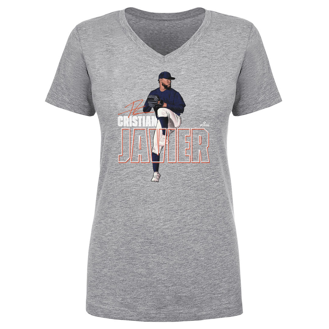 Cristian Javier Women's V-Neck T-Shirt | 500 LEVEL