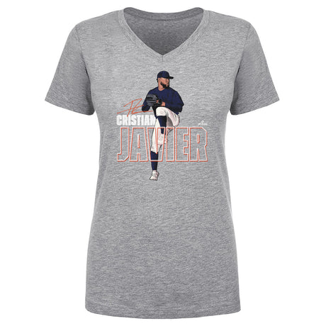 Cristian Javier Women's V-Neck T-Shirt | 500 LEVEL