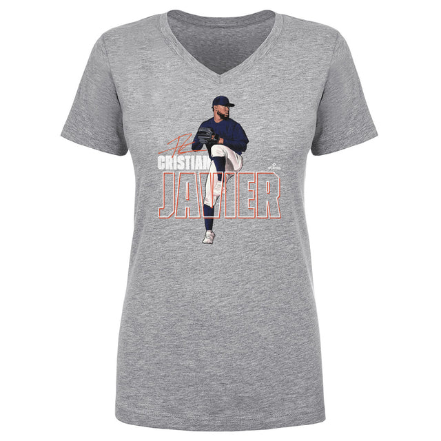 Cristian Javier Women's V-Neck T-Shirt | 500 LEVEL