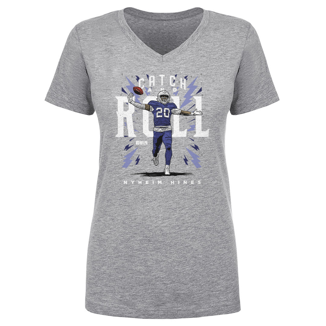 Nyheim Hines Women's V-Neck T-Shirt | 500 LEVEL