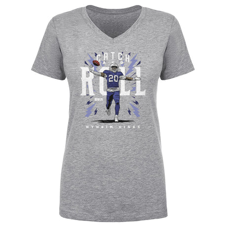 Nyheim Hines Women's V-Neck T-Shirt | 500 LEVEL