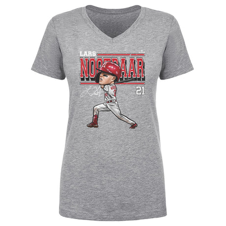 Lars Nootbaar Women's V-Neck T-Shirt | 500 LEVEL