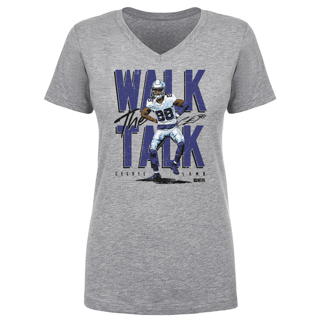 CeeDee Lamb Women's V-Neck T-Shirt | 500 LEVEL