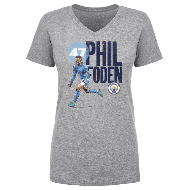 Phil Foden Women's V-Neck T-Shirt | 500 LEVEL