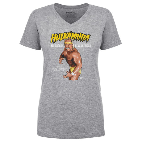 Hulk Hogan Women's V-Neck T-Shirt | 500 LEVEL