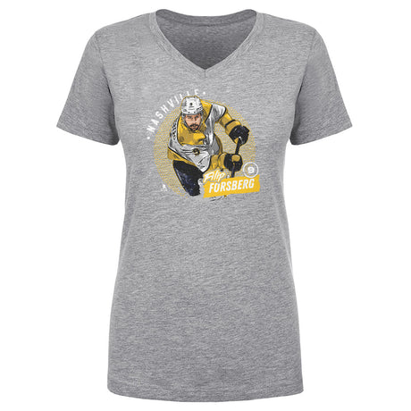 Filip Forsberg Women's V-Neck T-Shirt | 500 LEVEL