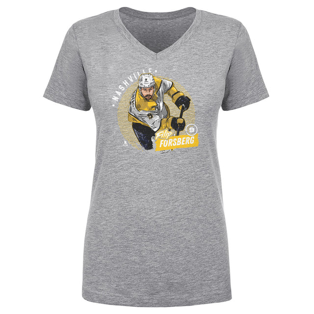 Filip Forsberg Women's V-Neck T-Shirt | 500 LEVEL