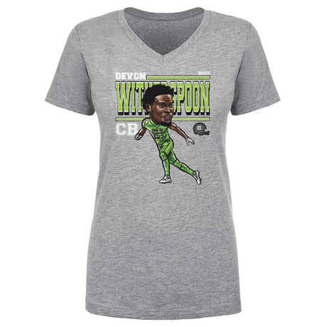 Devon Witherspoon Women's V-Neck T-Shirt | 500 LEVEL