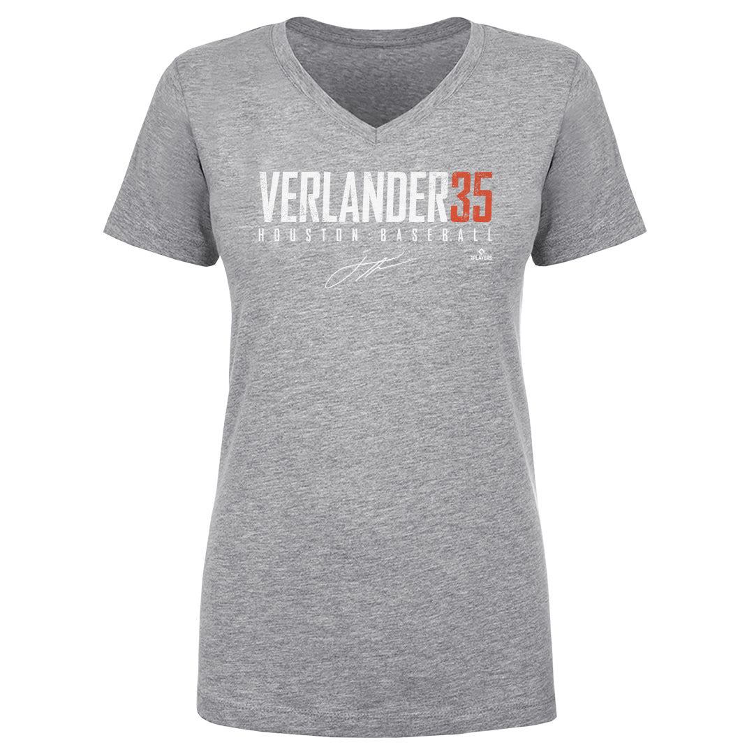 Justin Verlander Women&#39;s V-Neck T-Shirt | 500 LEVEL