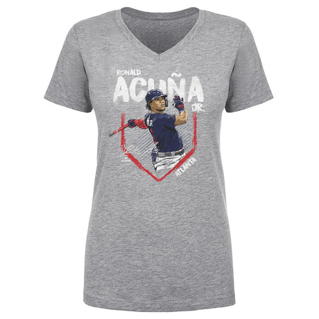 Ronald Acuna Jr. Women's V-Neck T-Shirt | 500 LEVEL