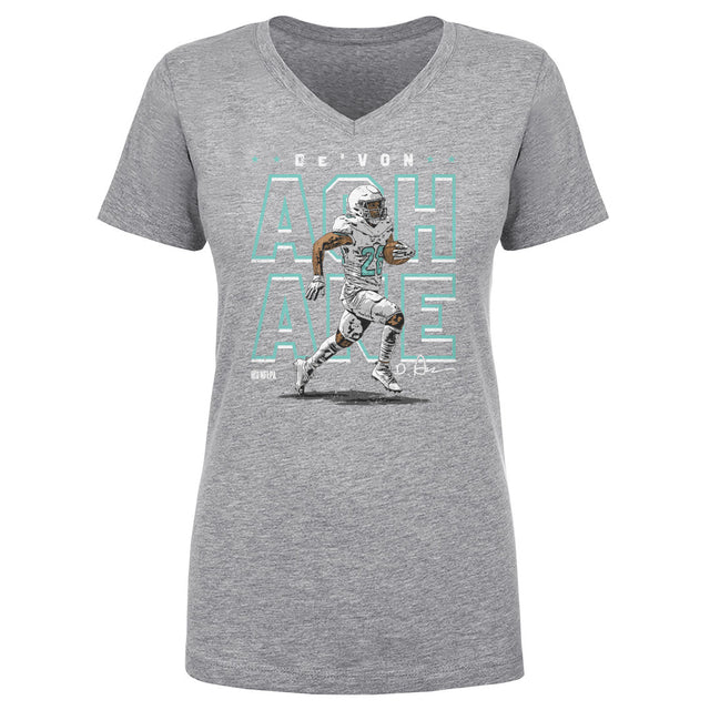 De'Von Achane Women's V-Neck T-Shirt | 500 LEVEL