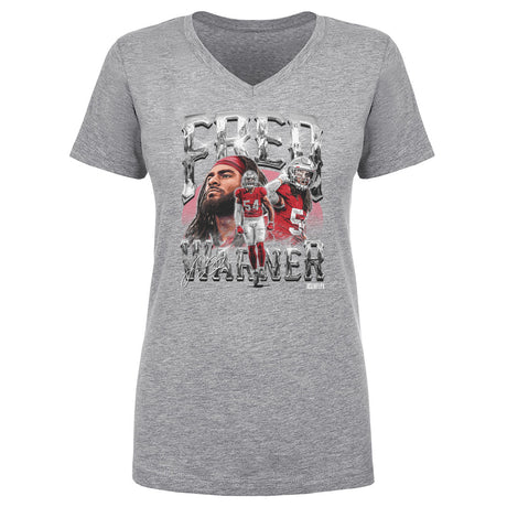 Fred Warner Women's V-Neck T-Shirt | 500 LEVEL